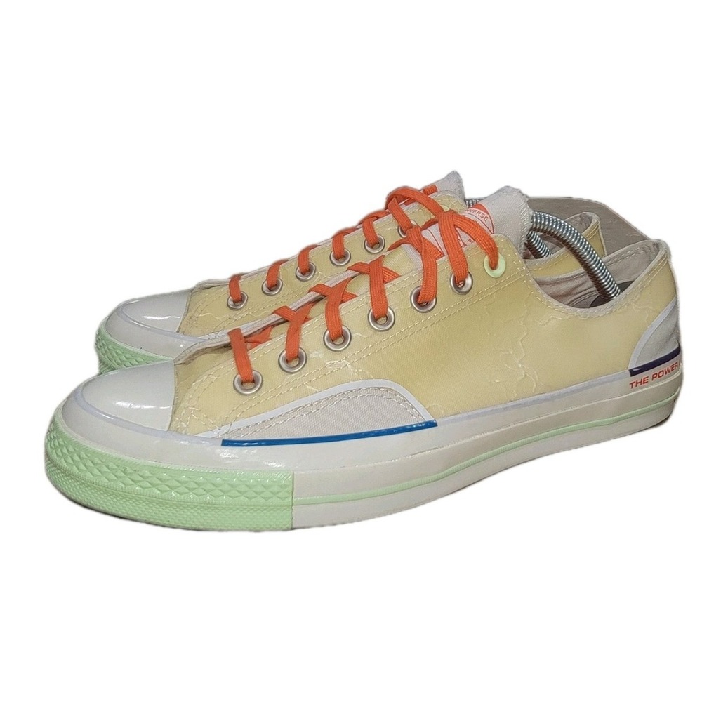 Converse x Pigalle Chuck Taylor All-Star 70s OX White/Lime Green/Cream Men's 9.5 - Picture 2 of 13